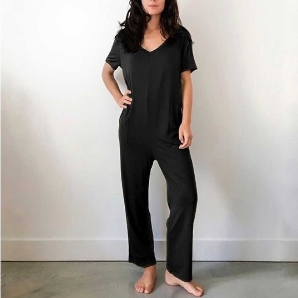 Jackson Rowe | Girlfriend Straight Leg Jumpsuit in Black Size S